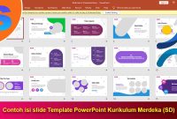 Contoh isi slide Template PowerPoint Kurikulum Merdeka (SD)