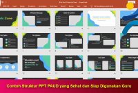 Contoh Struktur PPT PAUD yang Sehat dan Siap Digunakan Guru