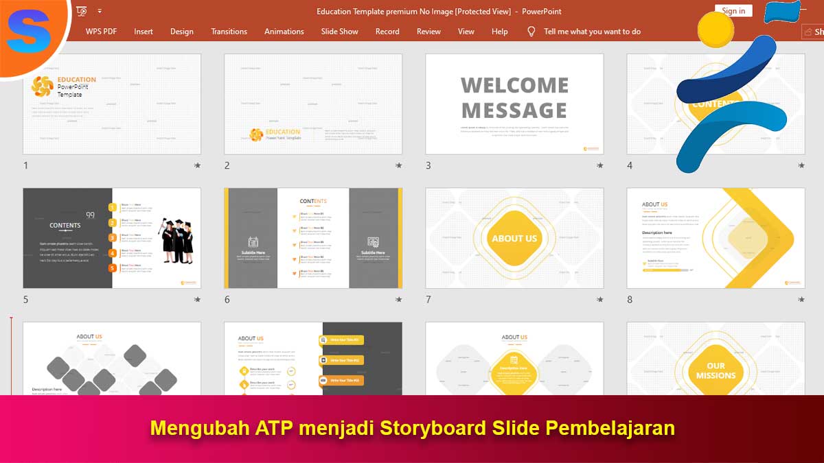 Mengubah ATP menjadi Storyboard Slide Pembelajaran