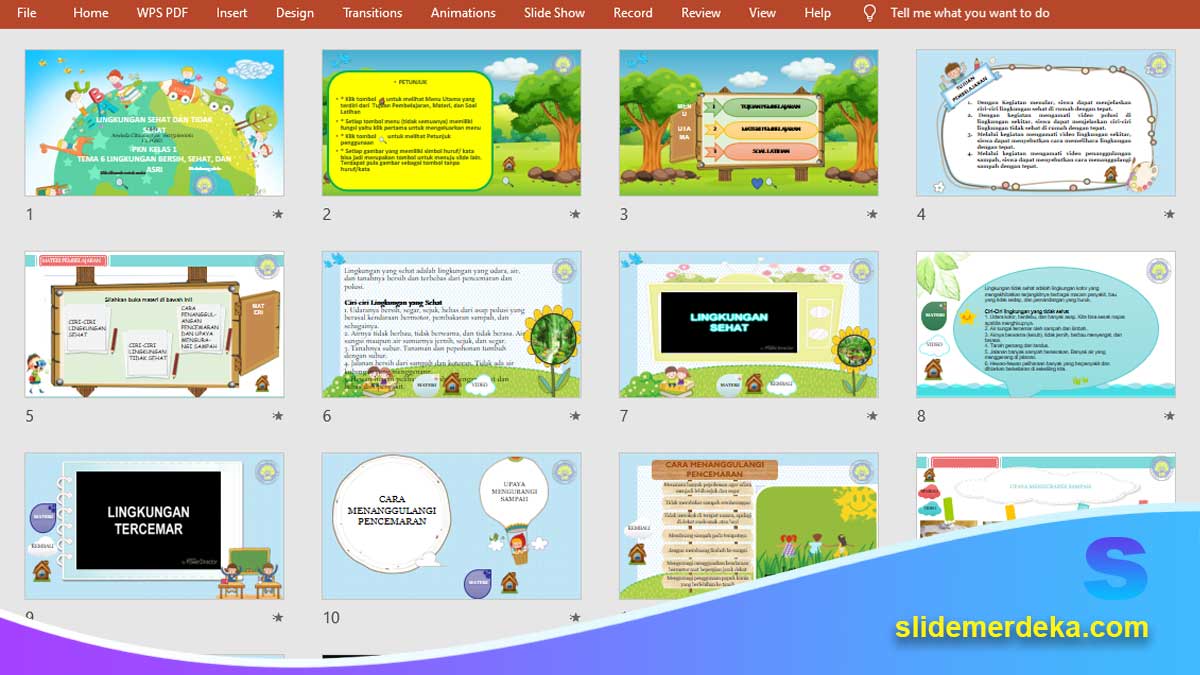 10 Template Slide Asesmen Siap Pakai