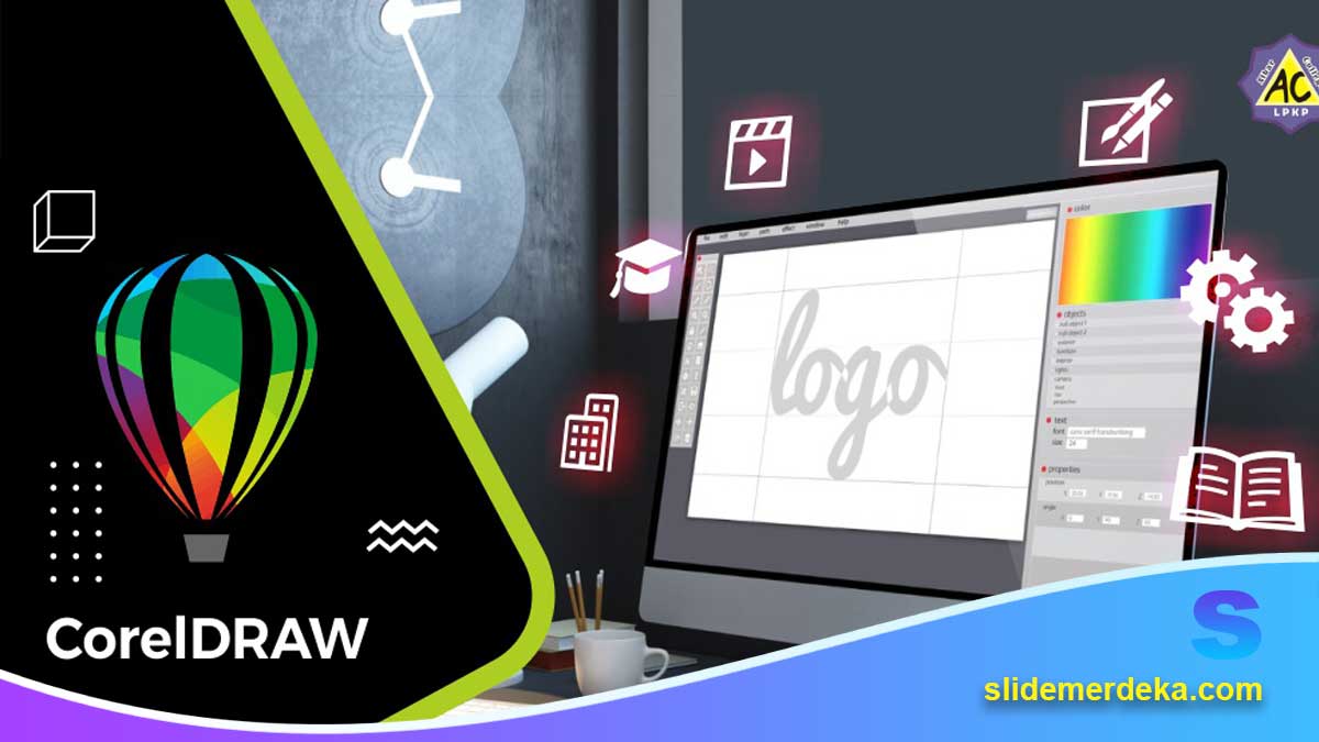 Template PPT Materi Desain Grafis CorelDRAW untuk SMK