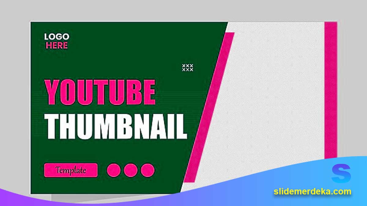 Template PPT Materi Desain Thumbnail YouTube