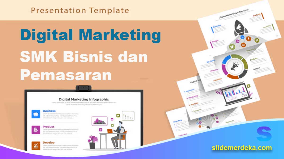 Template PPT Materi Digital Marketing untuk SMK Bisnis dan Pemasaran