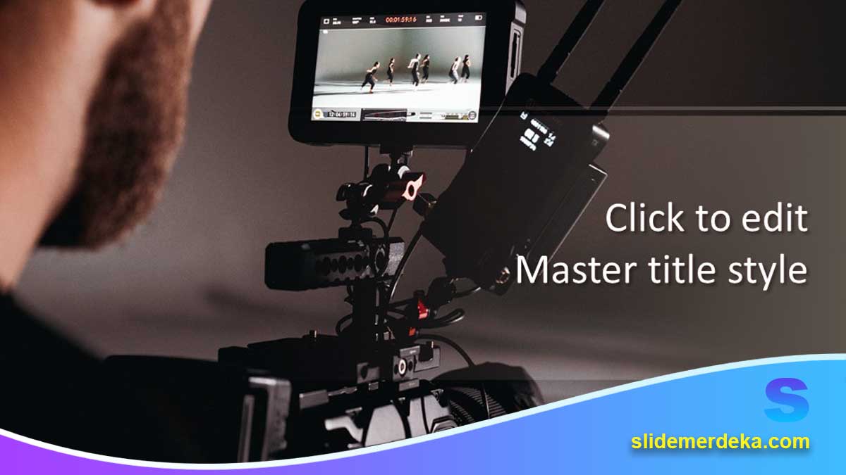 Template PPT Materi Editing Video untuk SMK