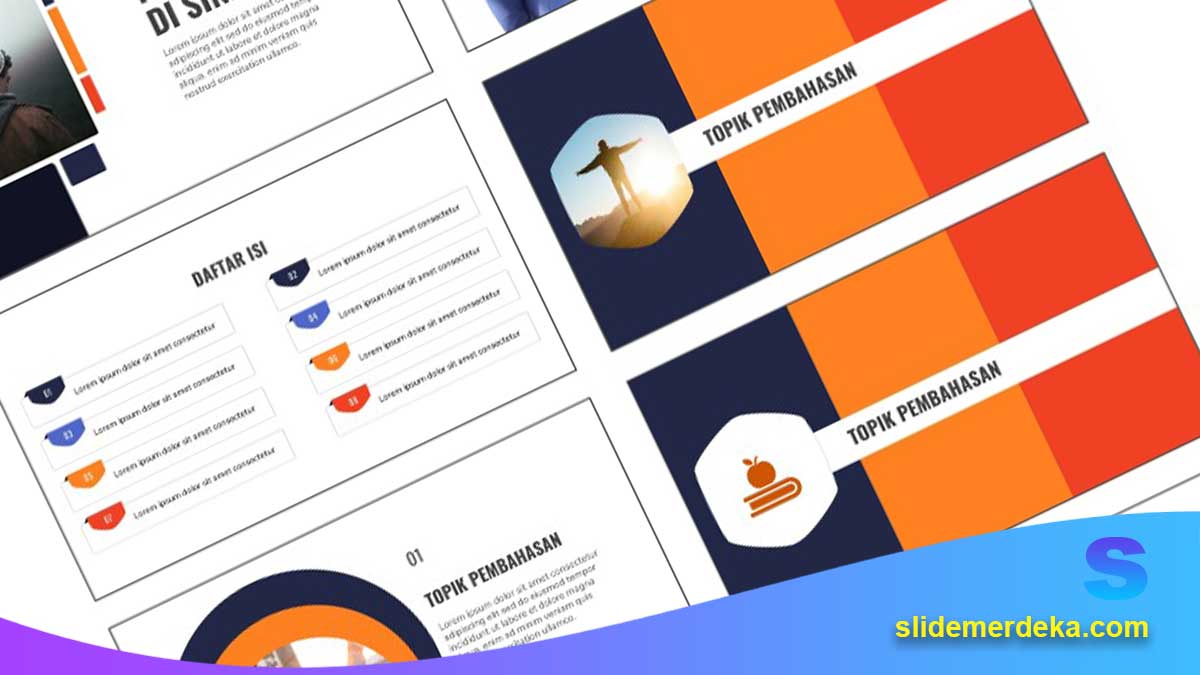 Template PPT Materi Pembuatan Konten YouTube untuk SMK Multimedia
