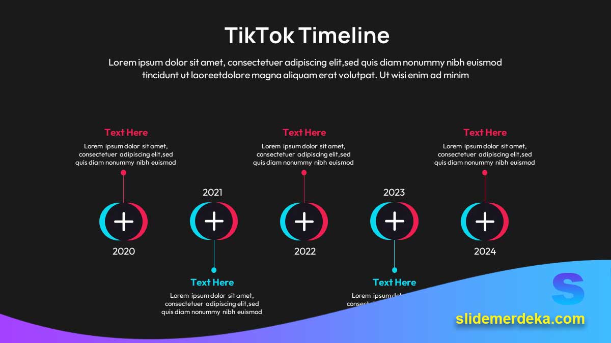 Template PPT Materi Strategi Konten TikTok untuk SMK