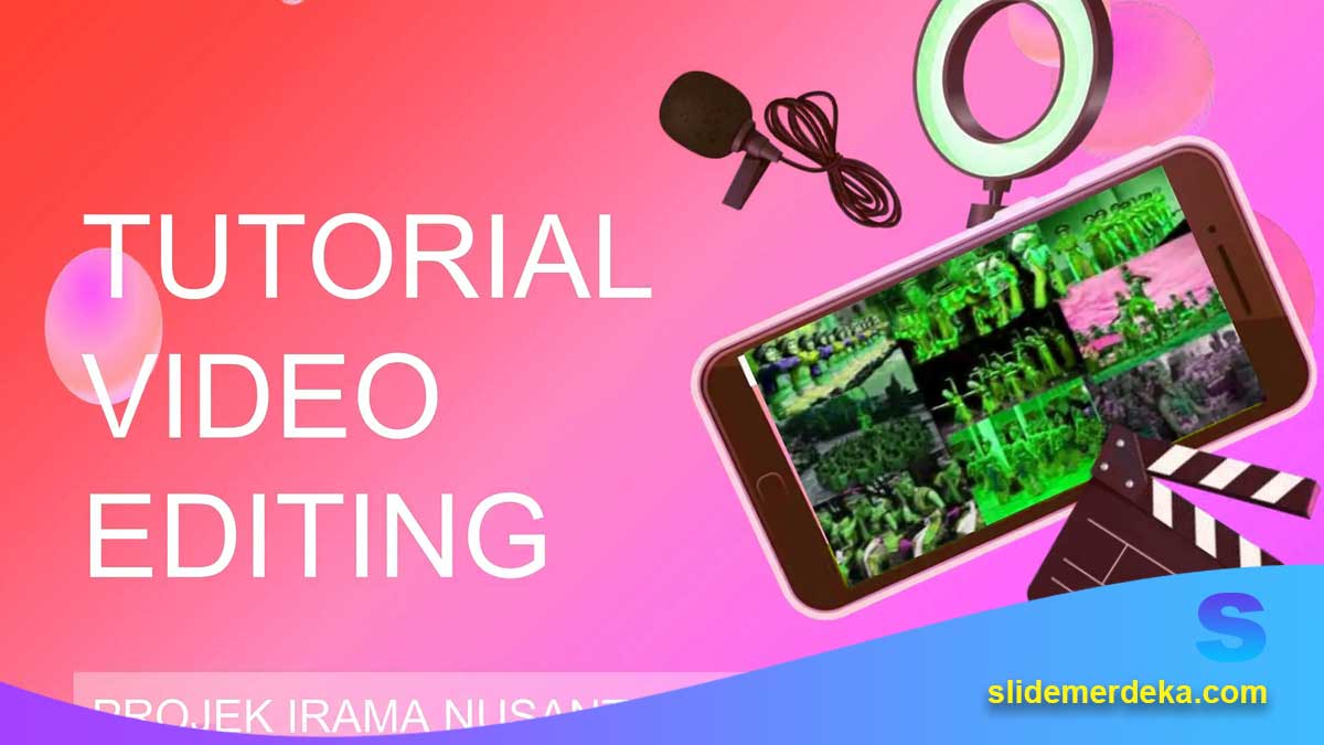 Template PPT Materi Teknik Editing Video untuk SMK Multimedia