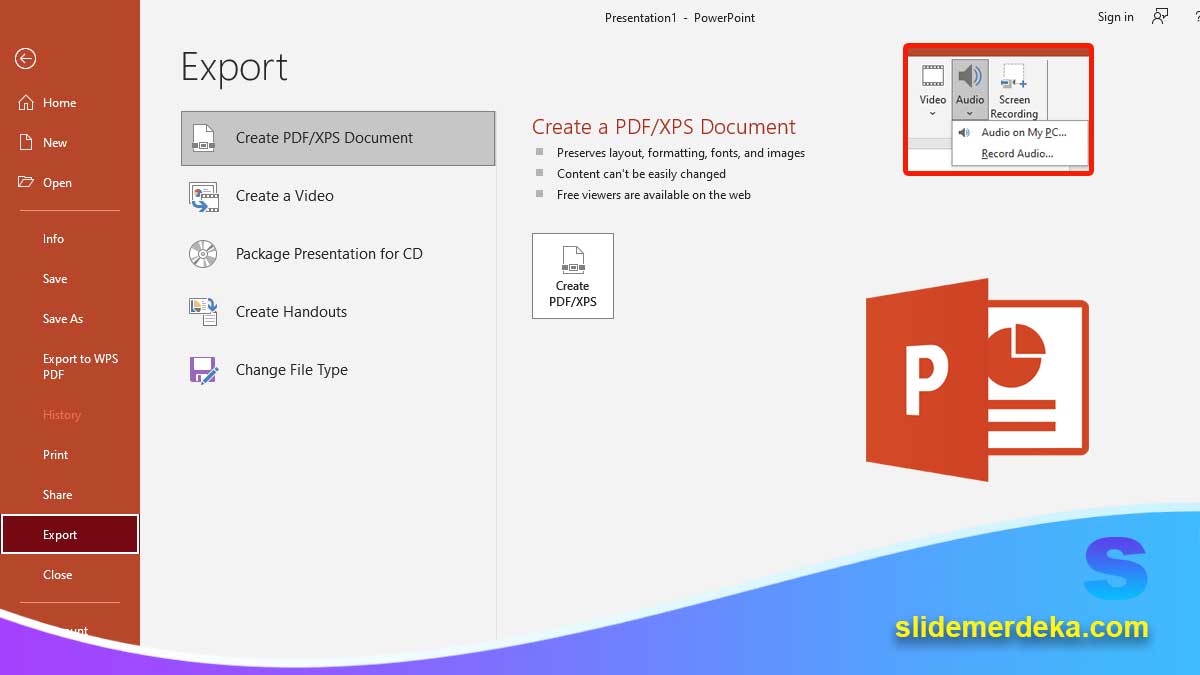 Cara-Menyimpan-dan-Export-PPT-ke-PDF-atau-Video Cara Menyimpan dan Export PPT ke PDF atau Video
