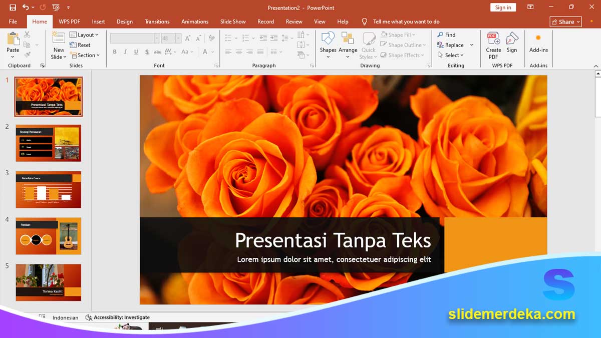 Presentasi-Tanpa-Teks Presentasi Tanpa Teks