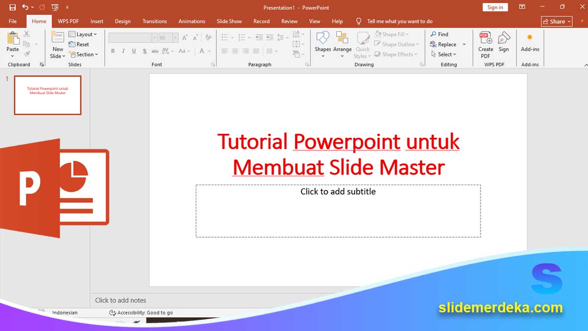Menu Slide Master Tutorial Powerpoint untuk Membuat Slide Master Lebih Rapi dan Konsisten ...
