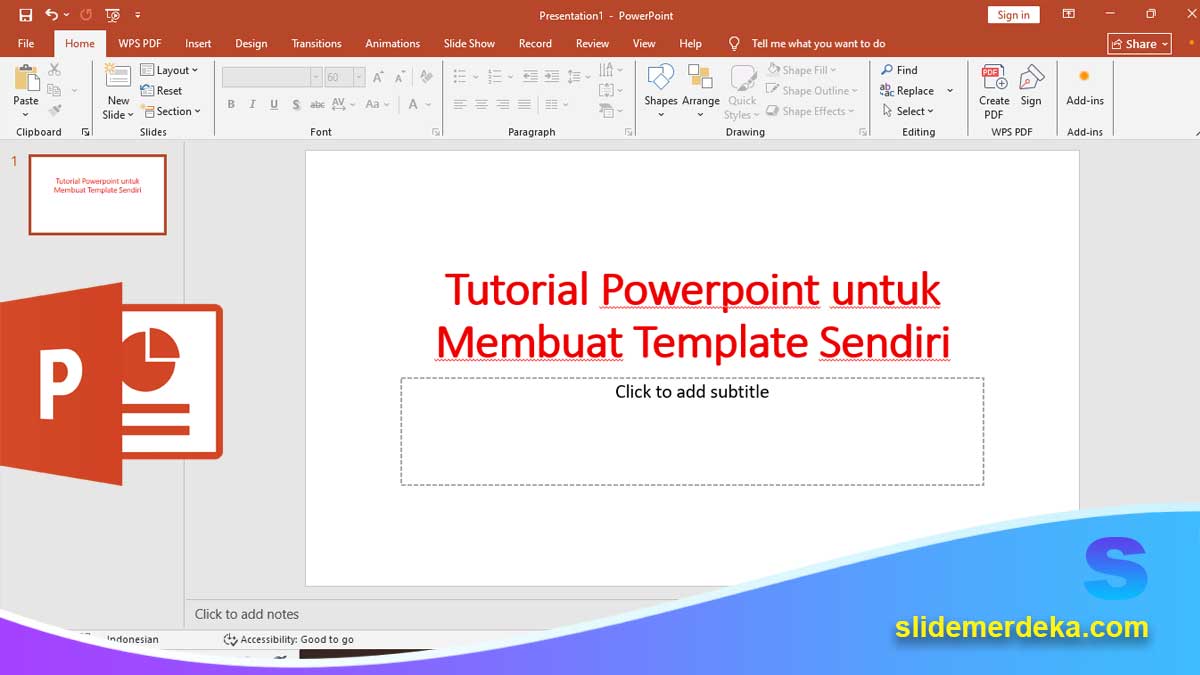 Tutorial Powerpoint untuk Membuat Template Sendiri - Slide Merdeka
