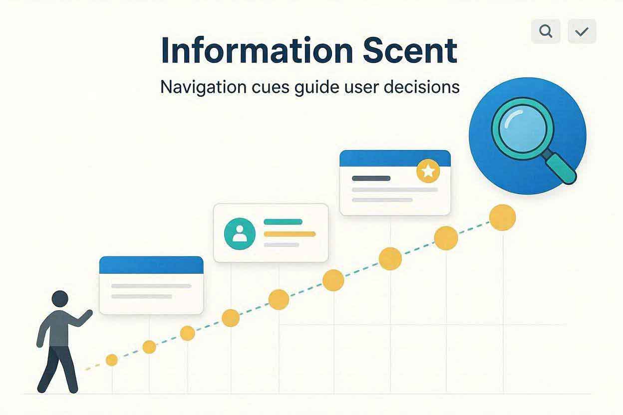 gambar ilustrasi Information Scent dalam Presentasi