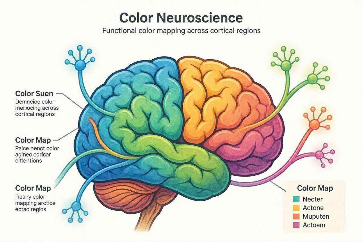 gambar ilustrasi Neurosains Warna dalam PowerPoint