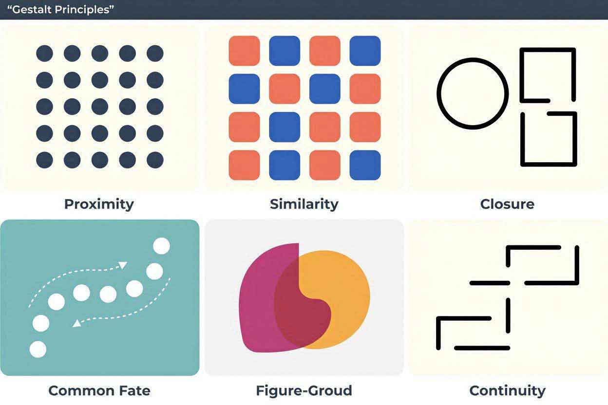 gambar ilustrasi Prinsip Gestalt untuk PowerPoint